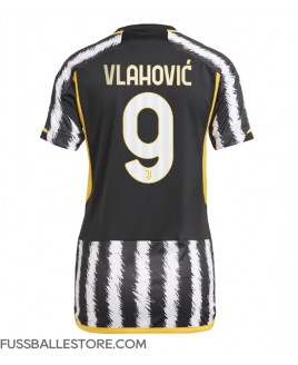 Günstige Juventus Dusan Vlahovic #9 Heimtrikot Damen 2023-24 Kurzarm
